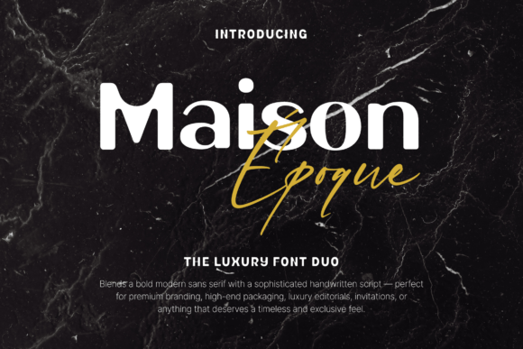 Maison Époque Duo: A Premium Display Font for Digital Brands